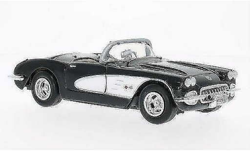 Chevrolet Corvette Convertible 1/24 Motormax C1 (C1) black/white 1959 diecast model cars