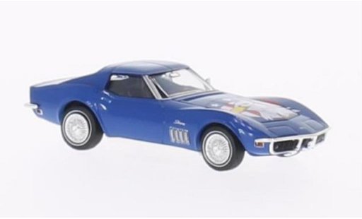 Chevrolet Corvette Coupe 1/87 Brekina C3 American Eagle blue diecast model cars