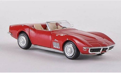 Chevrolet Corvette Convertible 1/87 Brekina C3 red diecast model cars