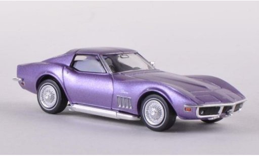 Chevrolet Corvette Coupe 1/87 Brekina C3 purple diecast model cars