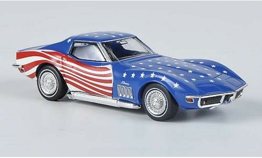 Chevrolet Corvette Coupe 1/87 Brekina C3 Stars & Stripes with Sidepipes diecast model cars