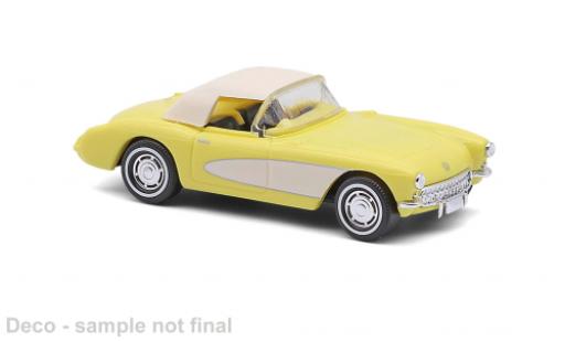 Chevrolet Corvette 1/87 Busch gelb/beige 1956 1:87 diecast model cars