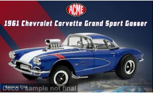 Chevrolet Corvette 1/18 ACME Grand Sport Gasser blau/weiss 1961 1:18 diecast model cars