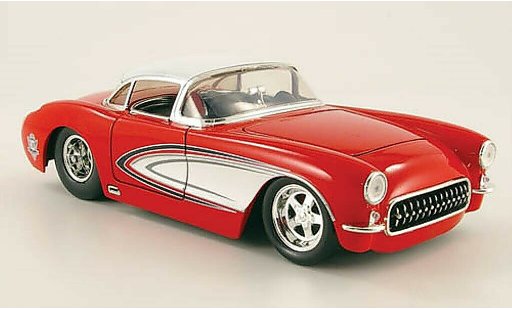 Chevrolet Corvette Convertible 1/24 Jada Toys C1 red/white 1957 diecast model cars