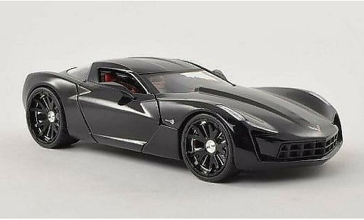Chevrolet Corvette concept 1/24 Jada Toys C6 black 2009 diecast model cars