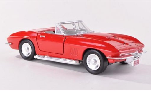 Chevrolet Corvette Convertible 1/24 Motormax C2 (C2) red diecast model cars
