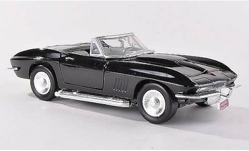 Chevrolet Corvette Convertible 1/24 Motormax C2 (C2) black diecast model cars