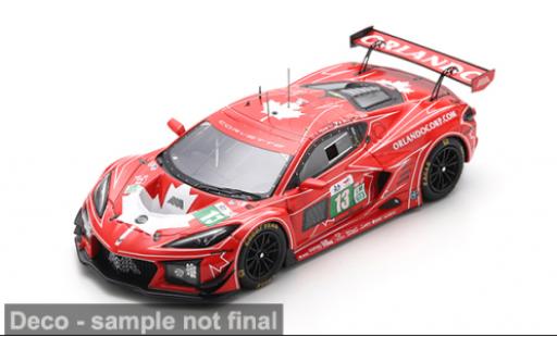 Chevrolet Corvette 1/43 Spark Z06 GT3.R Le Mans 24h Le Mans 2025 Awa Racing #13 O.Fidani/L.Kern 1:43 diecast model cars