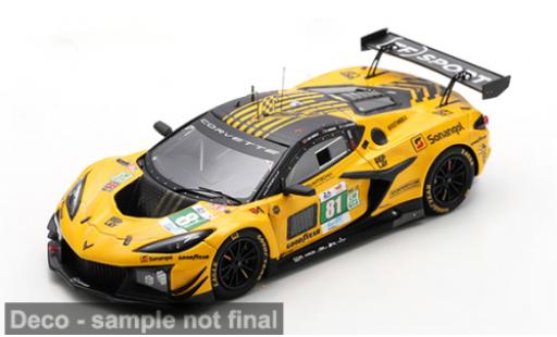 Chevrolet Corvette 1/43 Spark Z06 GT3.R Le Mans 24h Le Mans 2025 TF Sport #81 T.van Rompuy/R.Andrade 1:43 diecast model cars