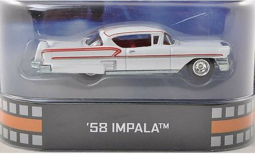 Chevrolet Impala SS 1/64 Hot Wheels white/red American Graffiti 1958 diecast model cars