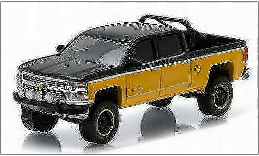 Chevrolet Silverado pickup 1/64 Greenlight 1500 yellow/black 2015 diecast model cars
