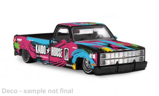 Chevrolet Silverado 1/64 Mini GT Dually Kaido Splash V1 schwarz/Dekor 1980 1:64