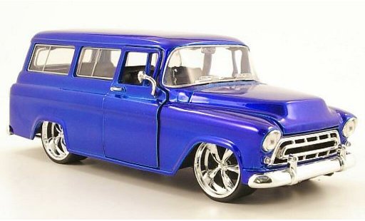Chevrolet Suburban suv 1/24 Jada Toys blue 1957 diecast model cars