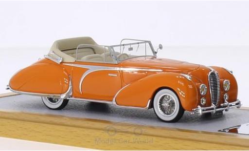 Delahaye 135 1/43 Chromes Cabriolet Figoni Falaschi brown RHD 1948 El Glaoui sn800954 diecast model cars