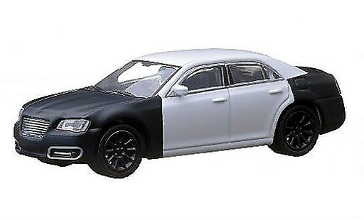 Chrysler 300C Sedan 1/64 Greenlight white/matt-black 2013 diecast model cars