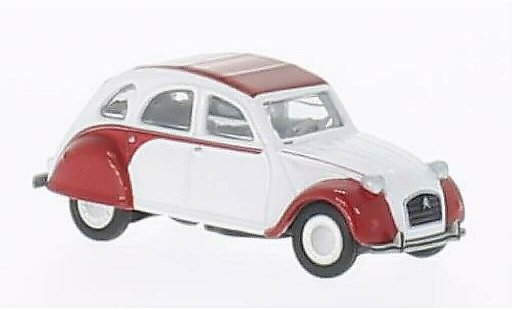 Citroen 2CV Dolly 1/87 Schuco white/red diecast model cars