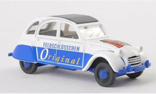Citroen 2CV Berline 1/87 Wiking Feldschlosschen Original diecast model cars