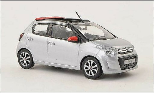 Citroen C1 Airscape 1/43 Norev 5-Turer metallic grey 2014 diecast model cars