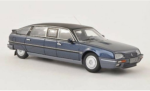 Citroen CX Berline 1/43 Matrix Tissier Limousine DDR blue/matt-black 1986 diecast model cars