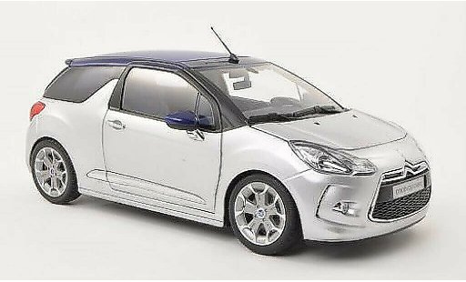 DS Automobiles DS3 Cabriolet 1/18 Norev Convertible grey 2013 diecast model cars