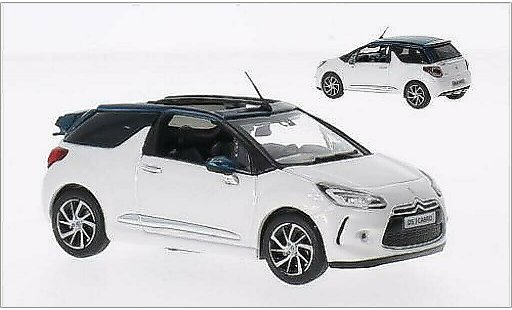 DS Automobiles DS3 Cabriolet 1/43 Norev Convertible white/metallic green 2015 diecast model cars