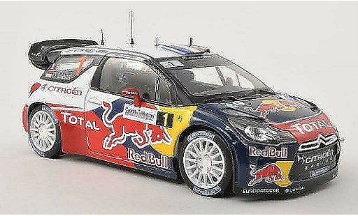 DS Automobiles DS3 WRC 1/18 Norev No.1 Red Bull Rally Frankreich 2012 /D.Elena diecast model cars