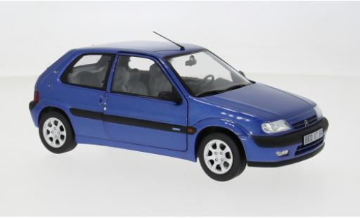 Diecast model cars Citroen Saxo VTS blau 1996 1/18 Norev