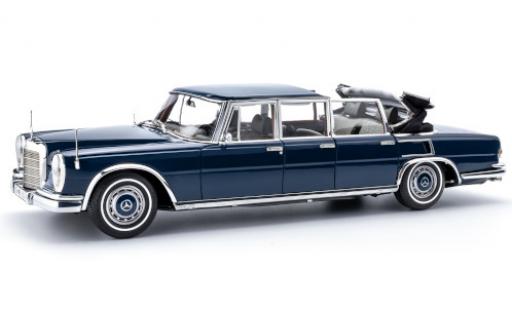 Diecast model cars Mercedes 600 1/18 CMC Pullman Landaulet (W100) blue 1965 Mercedes 600 1/18 CMC Pullman Landaulet (W100) blue 1965 diecast model cars