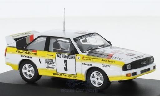 Diecast model cars Audi Sport Quattro 1/43 CMR Sport quattro No.3 HB Team HB Rallye WM Rallye Monte Carlo 1985 mit Decals W.Röhrl/C.Geistdörfer Audi Sport Quattro 1/43 CMR Sport quattro No.3 HB Team HB Rallye WM Rallye Monte Carlo 1985 mit Decals W.Röhrl/C.Geistdörfer diecast model cars