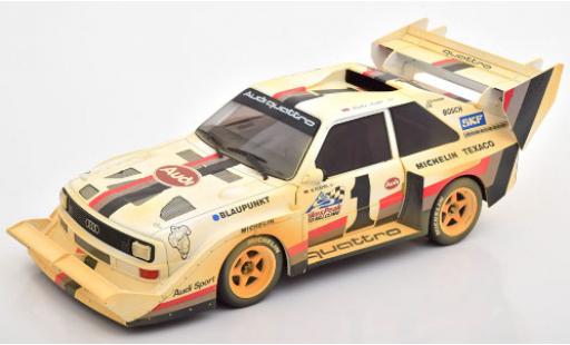 Audi Sport Quattro 1/18 CMR Sport quattro S1 E2 No.1 Sport International Hill Climb Pikes Peak 1987 avec pistes de course W.Röhrl diecast model cars