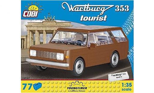 Diecast model cars Wartburg 353 1/35 Cobi Tourist brown Bausteine Anzahl le Blöcke: 77 Wartburg 353 1/35 Cobi Tourist brown Bausteine Anzahl le Blöcke: 77 diecast model cars