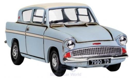 Diecast model cars Ford Anglia 1/43 Corgi blue/white Harry Potter with Harry and Ron figures Ford Anglia 1/43 Corgi blue/white Harry Potter with Harry and Ron figures diecast model cars