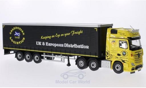 Diecast model cars Mercedes Actros 1/50 Corgi MP4 RHD Caledonian Logistics Gardinenplanen-Sattelzug ohne Vitrine Mercedes Actros 1/50 Corgi MP4 RHD Caledonian Logistics Gardinenplanen-Sattelzug ohne Vitrine diecast model cars