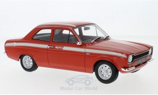 Diecast model cars Ford Escort MKI 1/18 Cult Scale Models MKI Mexico red/white RHD 1973 Ford Escort MKI 1/18 Cult Scale Models MKI Mexico red/white RHD 1973 diecast model cars