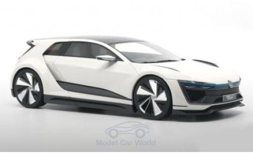 Diecast model cars Volkswagen Golf 1/18 DNA Collectibles GTE Sport Concept white 2015 Volkswagen Golf 1/18 DNA Collectibles GTE Sport Concept white 2015 diecast model cars