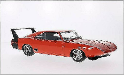Dodge Charger Daytona 1/18 Greenlight Custom red/matt-black 1969 diecast model cars
