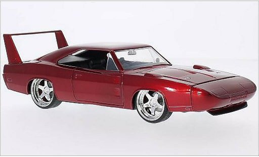 Dodge Charger Daytona 1/24 Jada Toys metallic red 1969 diecast model cars