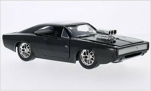 Dodge Charger R/T 1/24 Jada Toys black 1970 diecast model cars