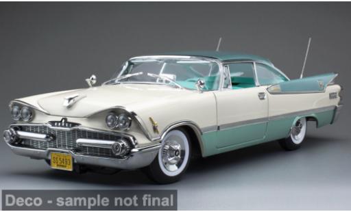 Diecast model cars Dodge Custom Royal Lancer Coupe Hard Top turquoise/beige 1959 1/18 Sun Star