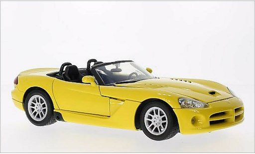 Dodge Viper SRT 10 1/18 Motormax - yellow 2003 diecast model cars