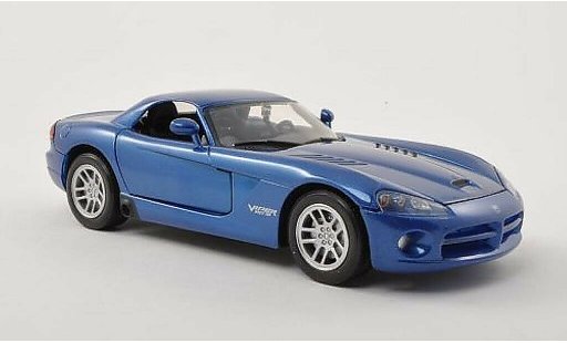 Dodge Viper SRT 10 1/24 Motormax - Hard Top blue 2003 diecast model cars