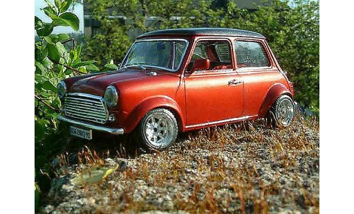Austin Mini cooper 1/18 Burago racing diecast model cars