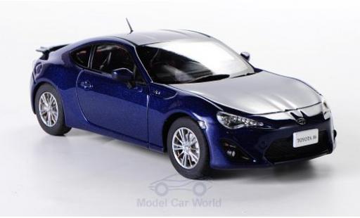Toyota 86 1/43 Ebbro metallic blue RHD diecast model cars