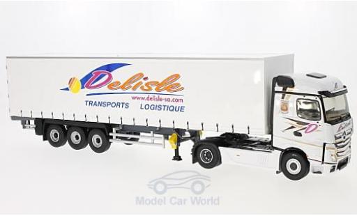 Diecast model cars Mercedes Actros 1/43 Eligor 2 Tautliner Transports Delisle ohne Vitrine Mercedes Actros 1/43 Eligor 2 Tautliner Transports Delisle ohne Vitrine diecast model cars