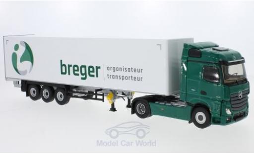 Diecast model cars Mercedes Actros 1/43 Eligor 2 Streamspace Breger Gardinenplanen-Sattelzug Mercedes Actros 1/43 Eligor 2 Streamspace Breger Gardinenplanen-Sattelzug diecast model cars