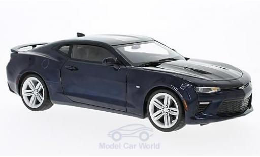 Diecast model cars Chevrolet Camaro 1/18 Ertl SS metallic blue 50th Anniversary 2016 ohne Vitrine Chevrolet Camaro 1/18 Ertl SS metallic blue 50th Anniversary 2016 ohne Vitrine diecast model cars