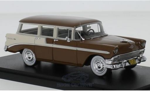 Diecast model cars Chevrolet Bel Air 1/43 Esval Models Beauville brown/white 1956 Chevrolet Bel Air 1/43 Esval Models Beauville brown/white 1956 diecast model cars