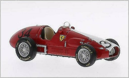 Ferrari 500 F2 1/43 Brumm No.34 Scuderia Svizzera Espadon GP Germany 1953 diecast model cars