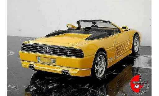 Ferrari 348 Spider 1/18 Mira yellow diecast model cars