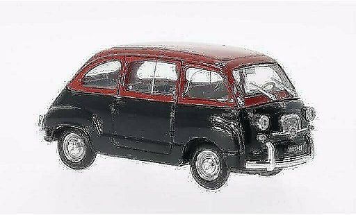Fiat 600 Multipla 1/43 Brumm D red/black 1960 diecast model cars